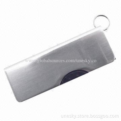 Multi-functional Leather USB Flash Drive with 8Mbps Reading Speed and 512MB to 2GB Memory Capacity